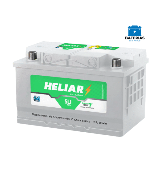 Bateria Heliar AGM 70Ah – HAGM70PD – Start-Stop – Polo Direito
